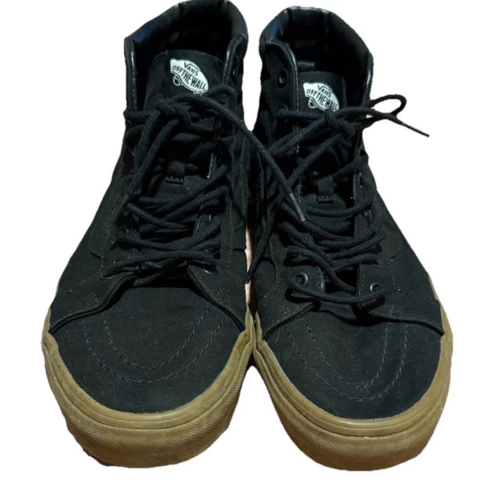 Vans SK8-HI Reissue Canvas Gum Men 10 Athletic Sneakers Skate Shoe Black Skater